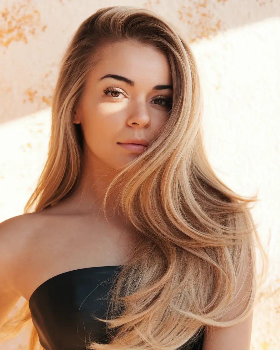 summer hair & color highlights 2025 sun kissed blonde