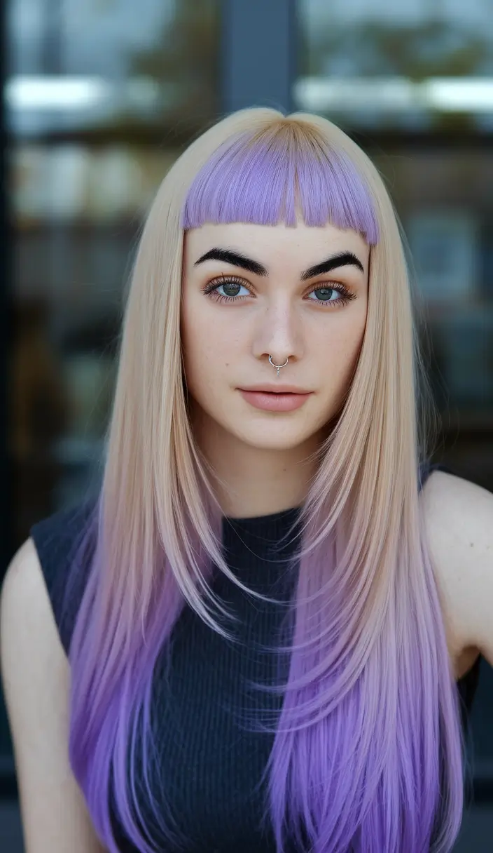 summer hair & color highlights 2025 fantasy lavender ends