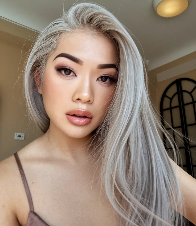 summer hair & color highlights 2025 icy ash blonde