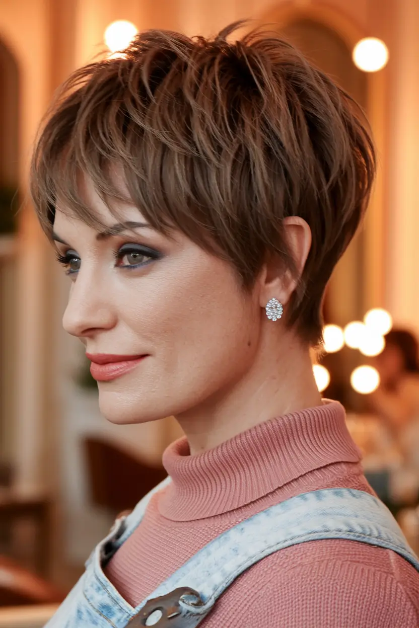 pixie haircuts for women - Soft Volume Pixie with Natural Layers