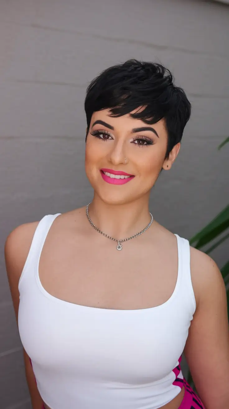 pixie haircuts for women - Classic Tapered Pixie on Black Hair