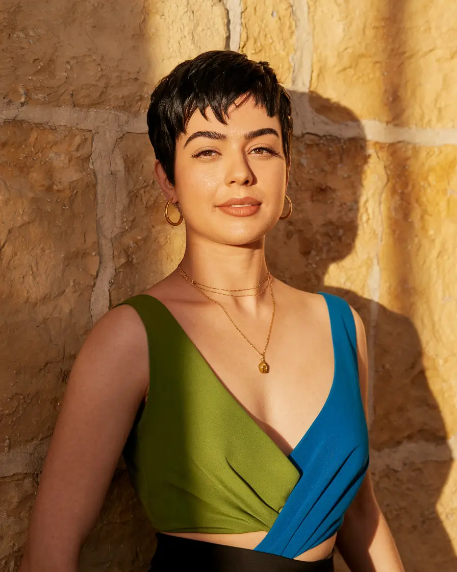 pixie haircuts for women - Textured Crop with Piecey Top Layers