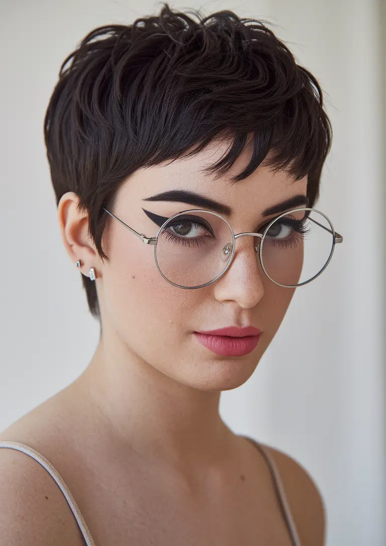 pixie haircuts for women - Playful Short Crop with Choppy Texture