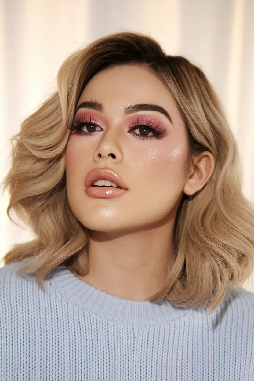 summer hairstyles soft waves and side part magic