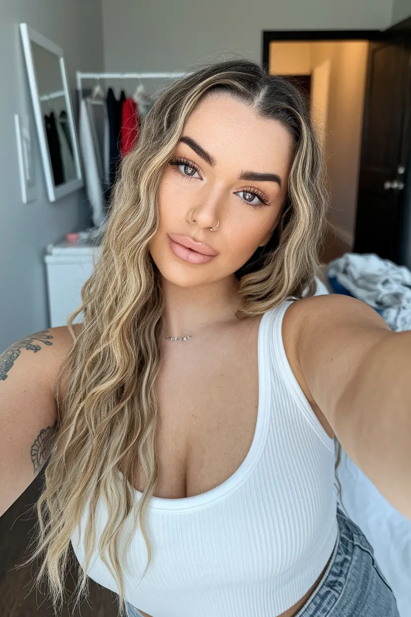 summer hairstyles long hair waves