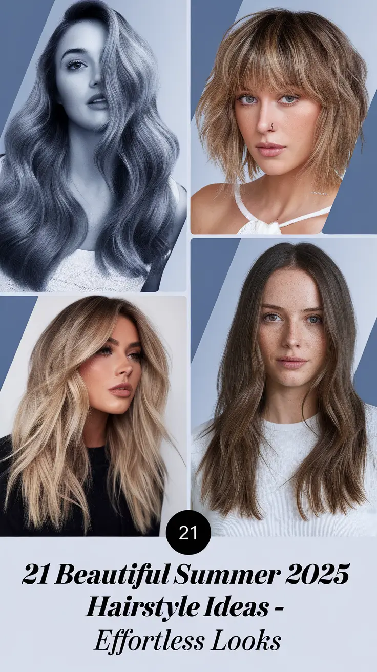 Beautiful Summer 2025 Hairstyle Ideas – Effortless Looks for All Hair Types