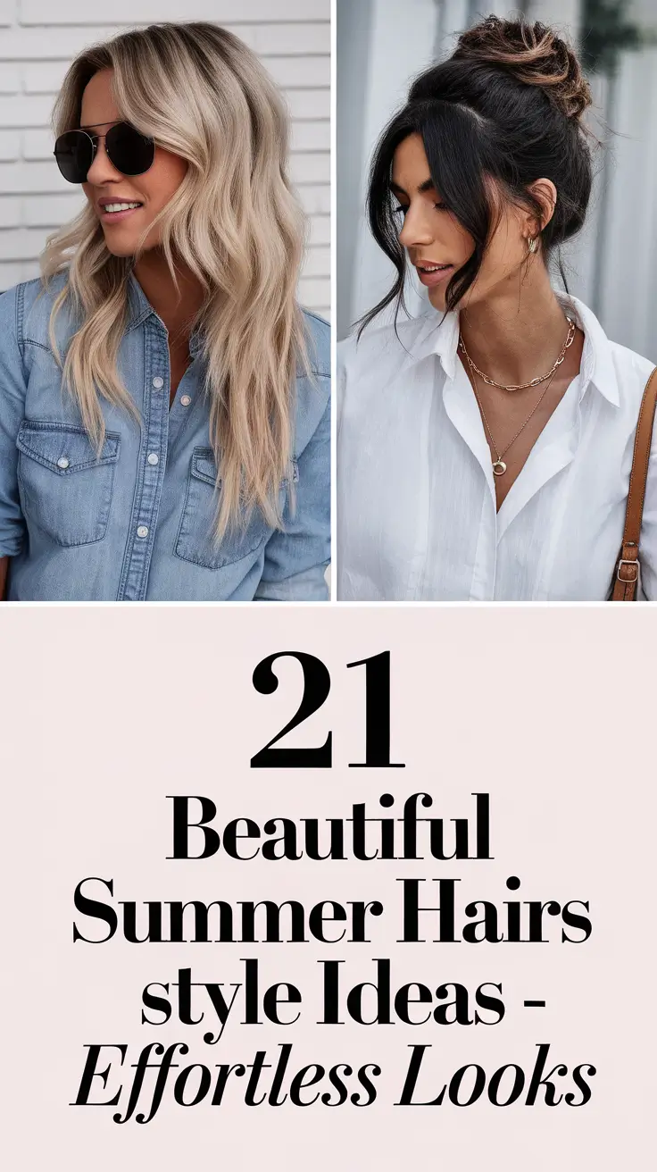 Beautiful Summer 2025 Hairstyle Ideas – Effortless Looks for All Hair Types