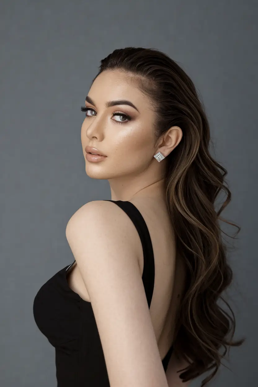 summer hairstyles long hair Wet Look Waves
