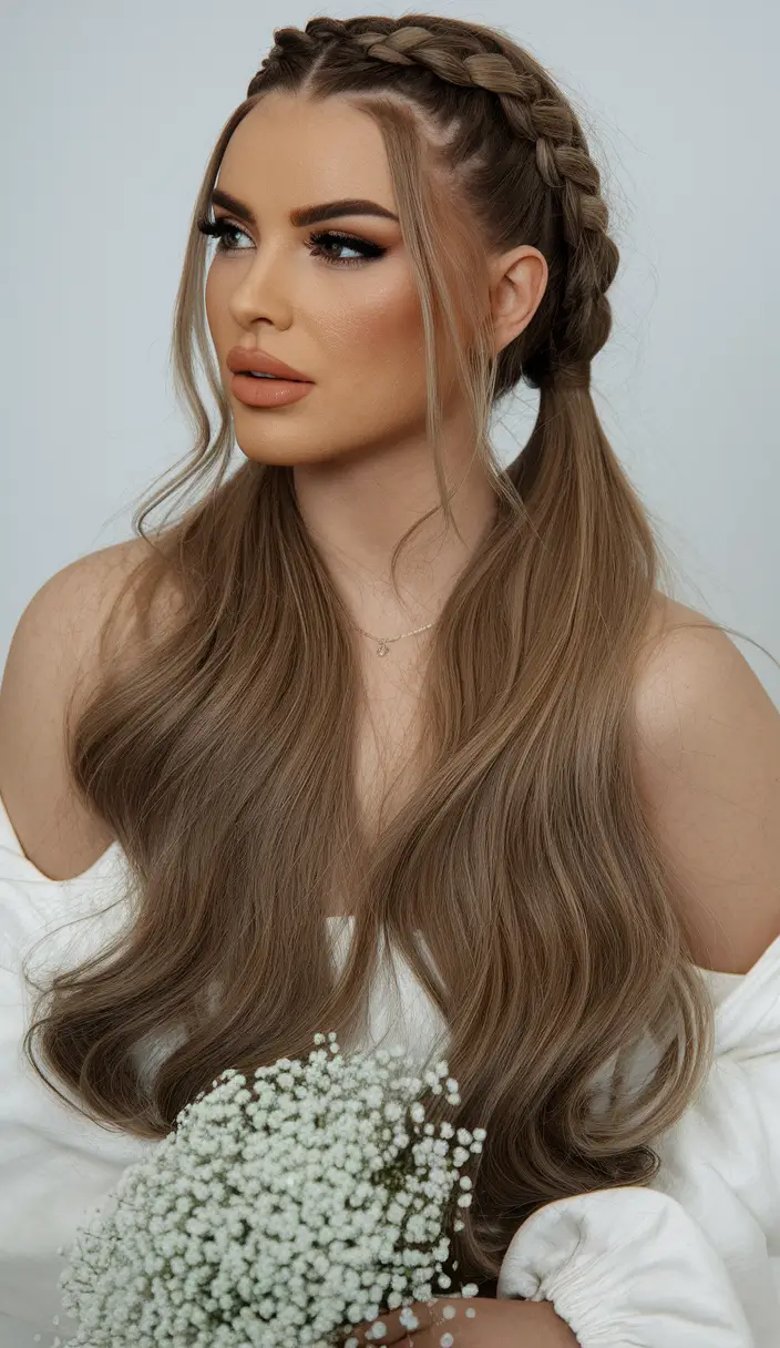summer hairstyles long hair Romantic Braided Pigtails