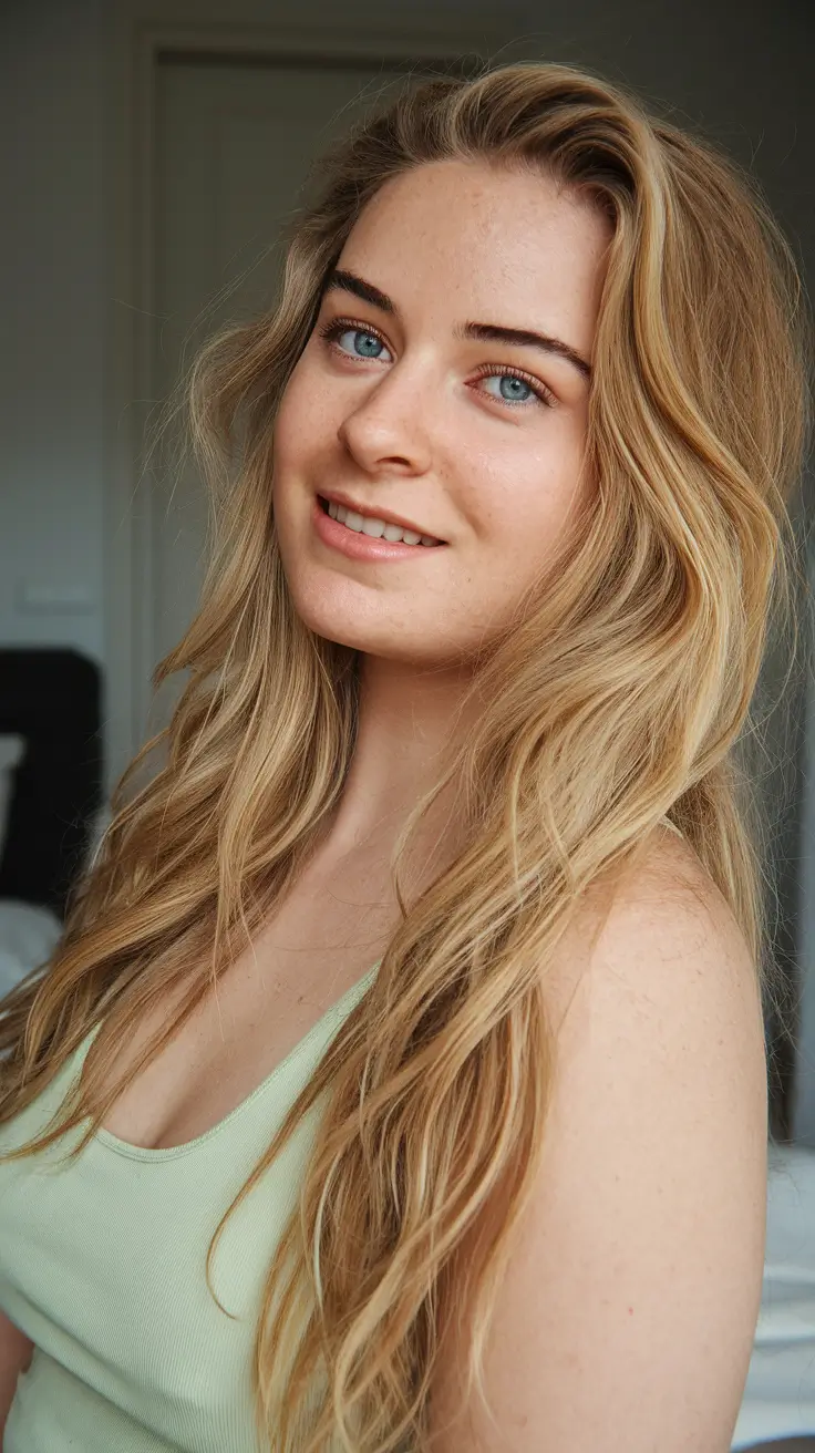 summer hairstyles long hair Air-Dried Summer Texture