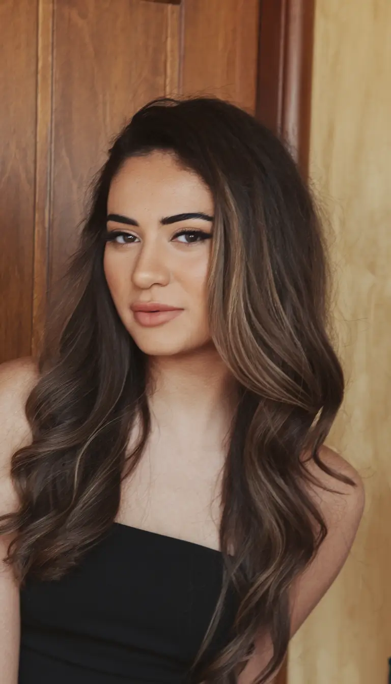 summer hairstyles long hair Honey Brown Balayage