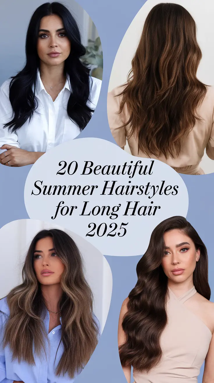 Beautiful Summer Hairstyles for Long Hair 2025 – Chic, Trendy, and Easy