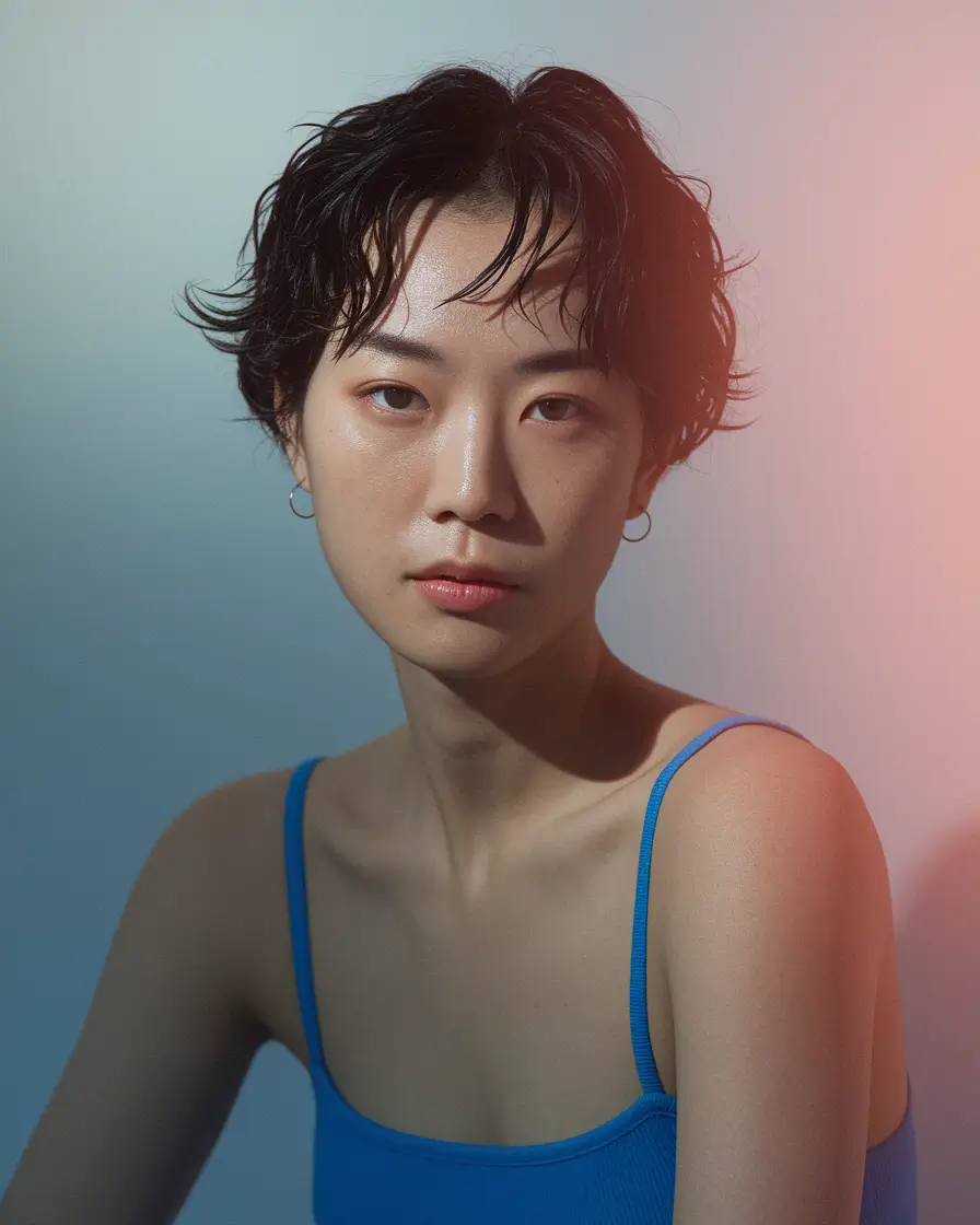 Best Short Haircuts Summer 2025 Wet-Look Shaggy Pixie