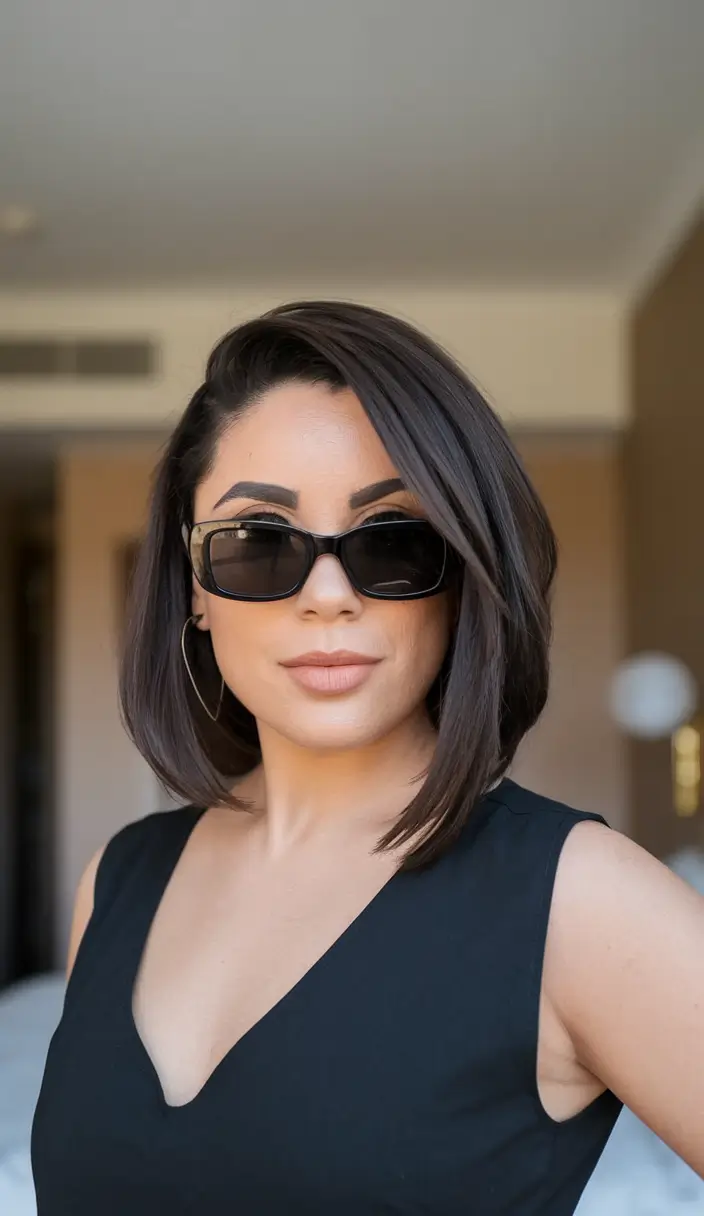 Best Short Haircuts Summer 2025 Asymmetrical Bob with Side Part