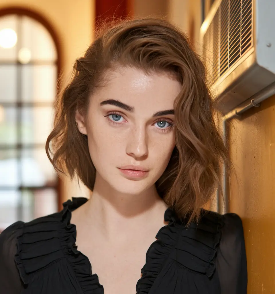summer bob hairstyles air dried side sweep bob with natural body