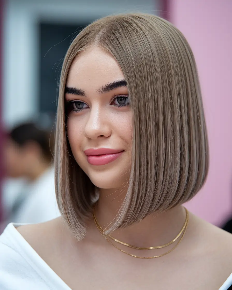 summer bob hairstyles butter beige long bob