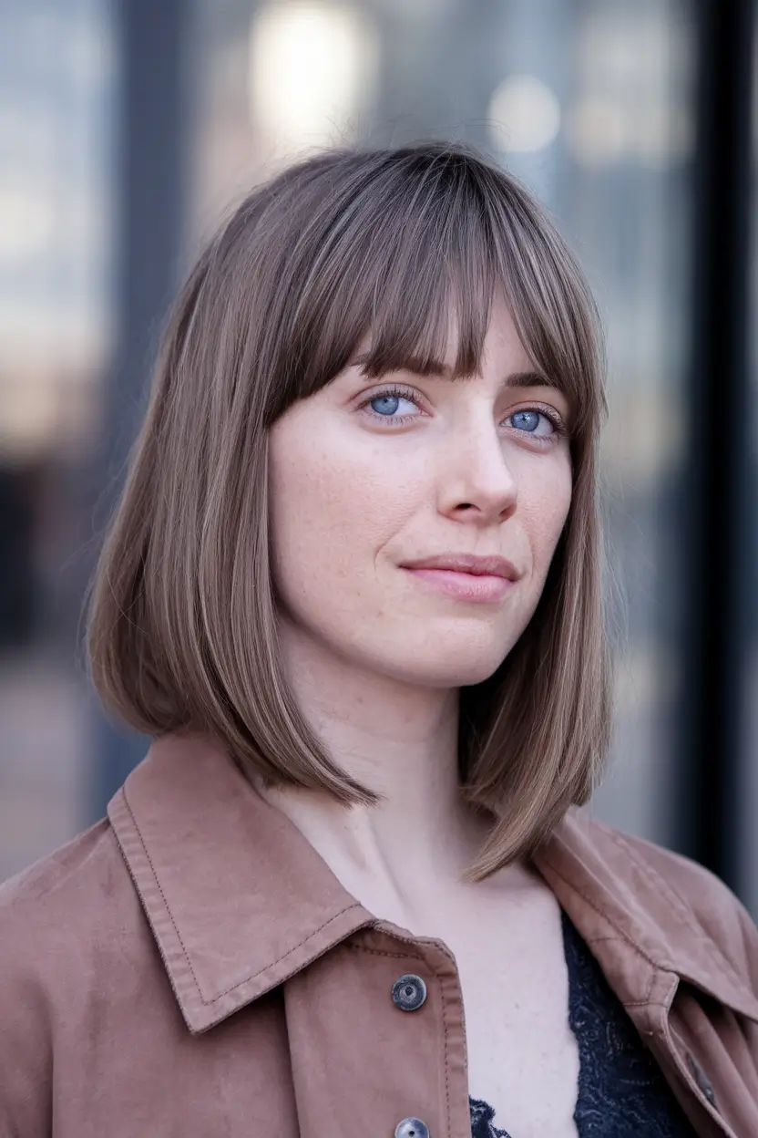 summer bob hairstyles french inspired bob with bangs