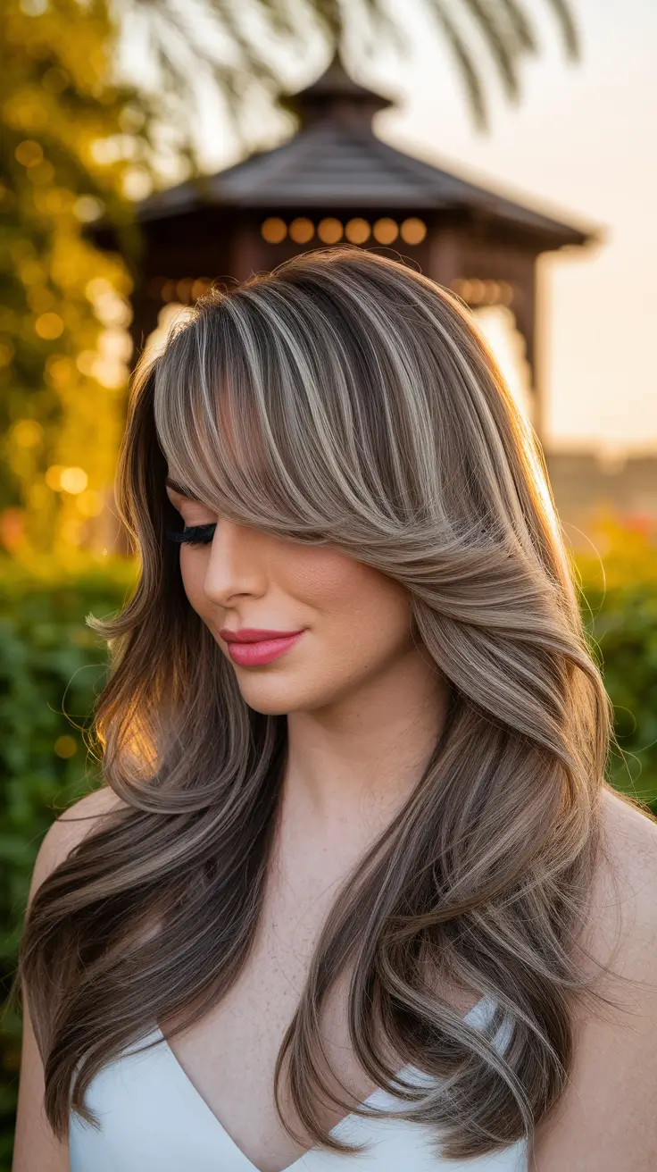 butterfly haircut tutorial Sun-Kissed Butterfly Cut with Sweeping Bangs