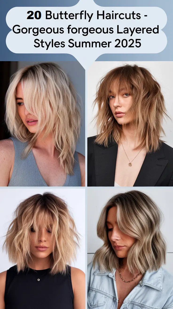 Butterfly Haircuts – Gorgeous Layered Styles to Try This Summer 2025
