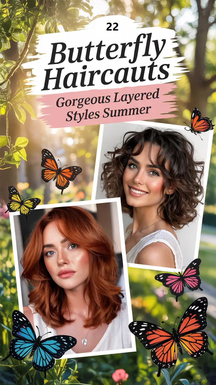 Butterfly Haircuts – Gorgeous Layered Styles to Try This Summer 2025
