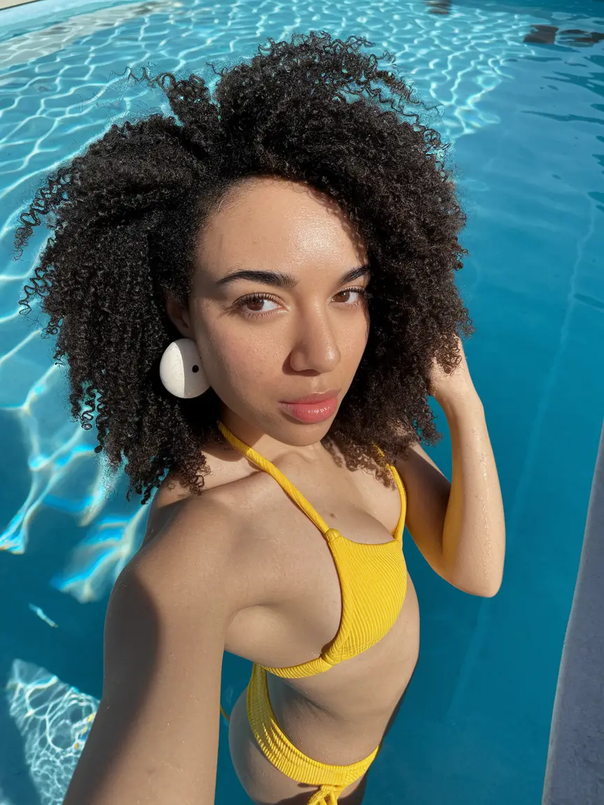 Easy Simpl Pool Day Hairstyles 2025+Cloud Curls with a Side Lift