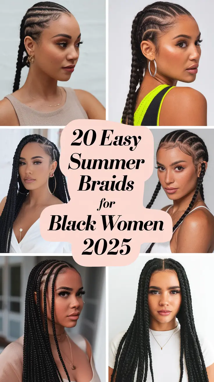 Easy Summer Braids for Black Women 2025 – Stunning Protective Styles to Beat the Heat