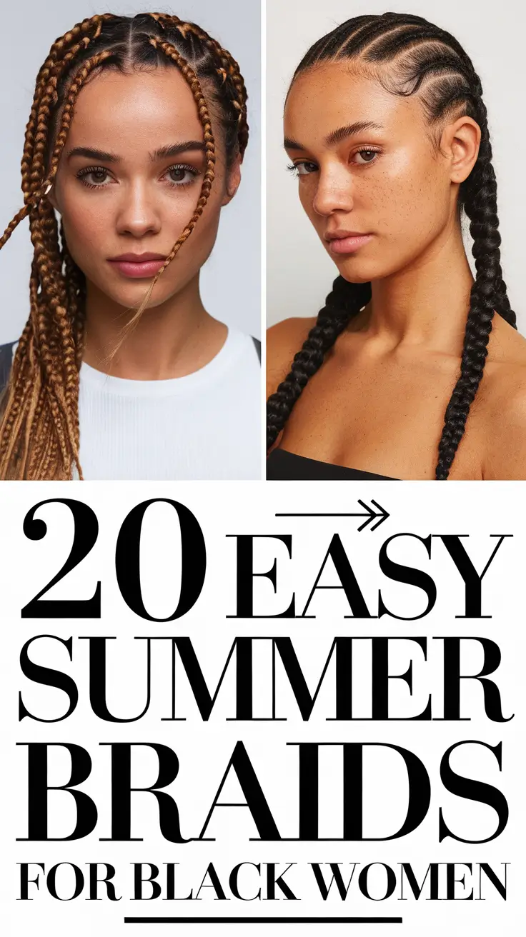 Easy Summer Braids for Black Women 2025 – Stunning Protective Styles to Beat the Heat