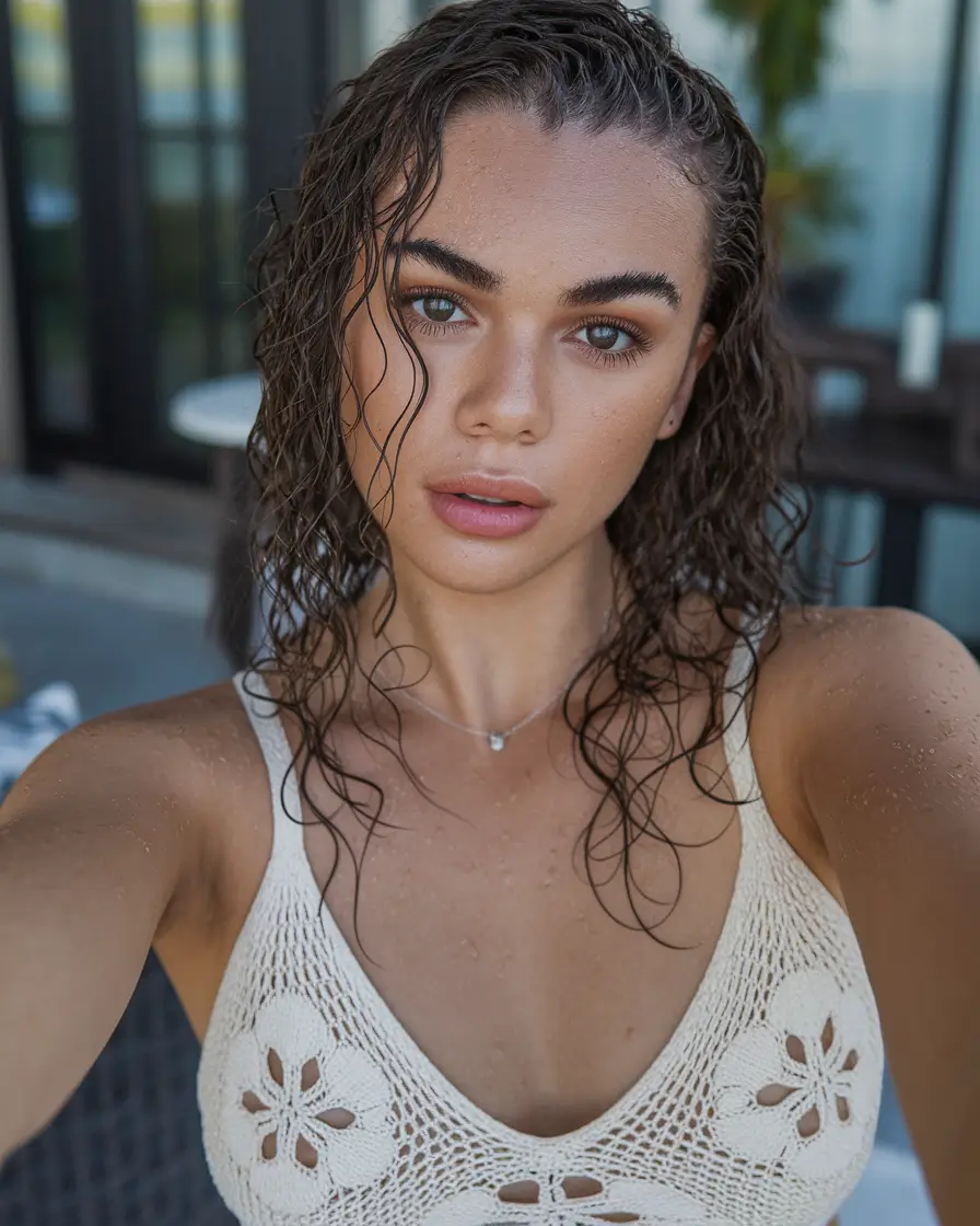 easy summer hairstyles 2025 Wet Look Waves