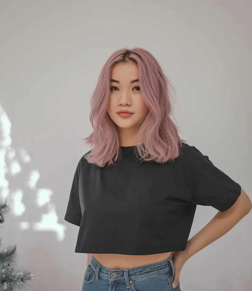 easy summer hairstyles 2025 Soft Pastel Waves for Medium Hair