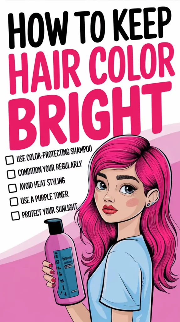 How to Keep Hair Color Bright Between Salon Visits