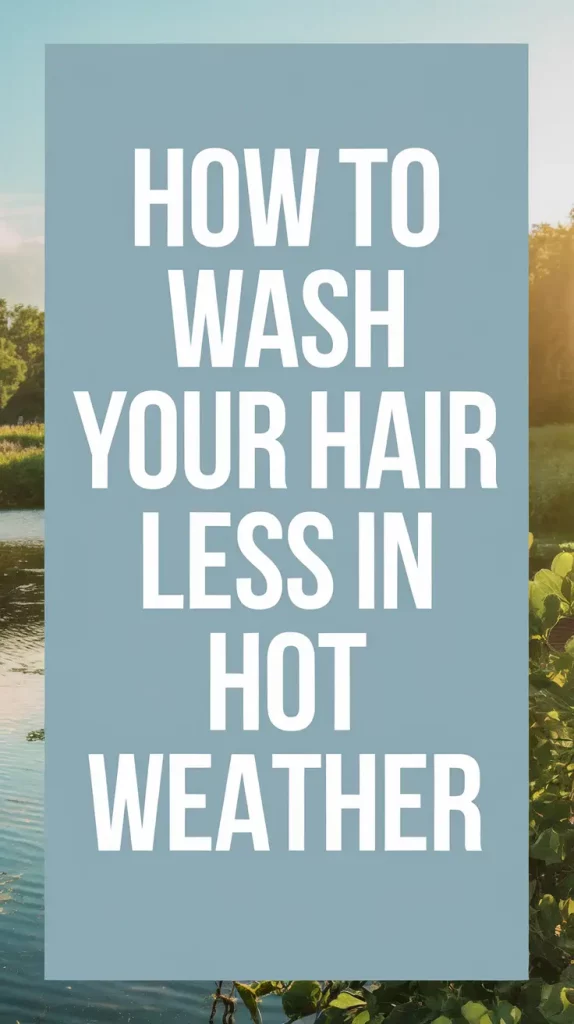 How to Wash Your Hair Less in Hot Weather Without Looking Greasy