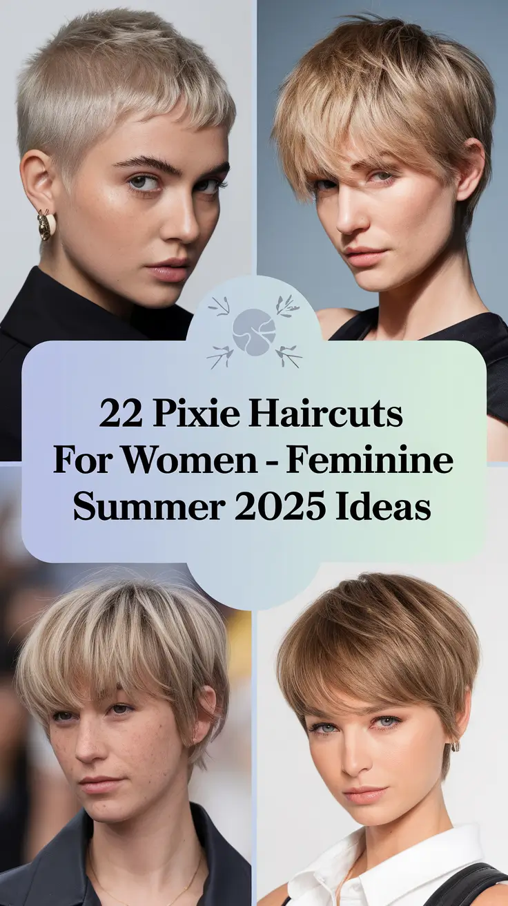 Pixie Haircuts for Women – Feminine Summer 2025 Ideas to Inspire Your Next Look