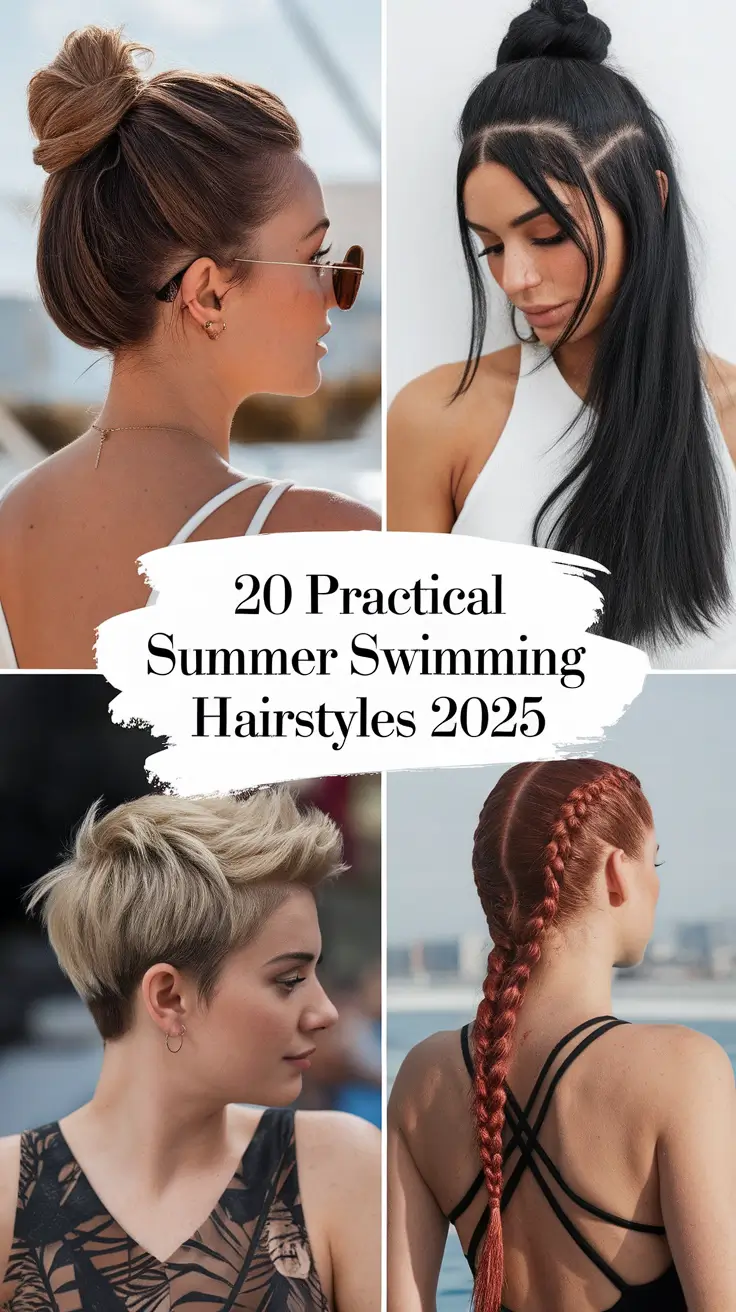 Practical Summer Swimming Hairstyles 2025 That Will Survive Every Wave