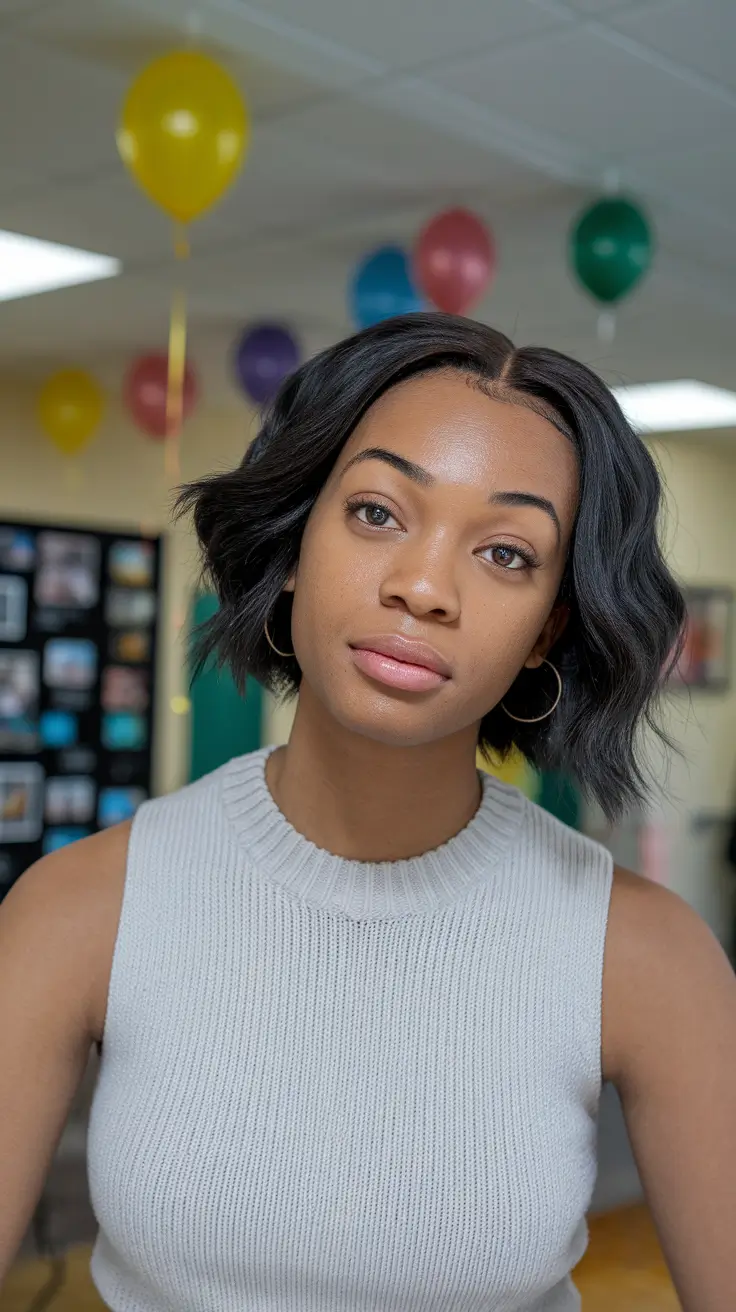 black women summer hairstyles short bobs Soft Waves With Sculpted Ends