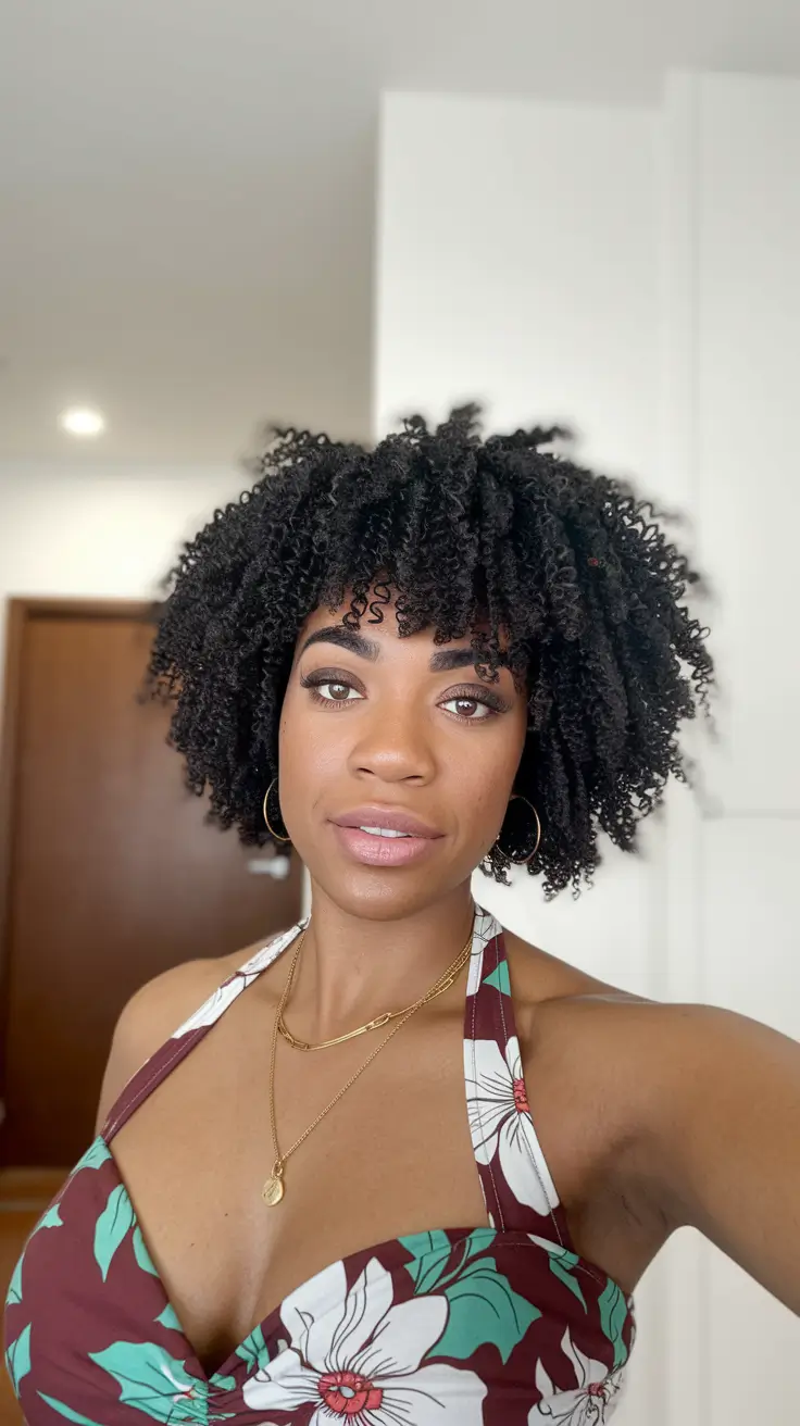 Coily Crown: Unapologetically Natural and Bold + summer hairstyles for black women curls