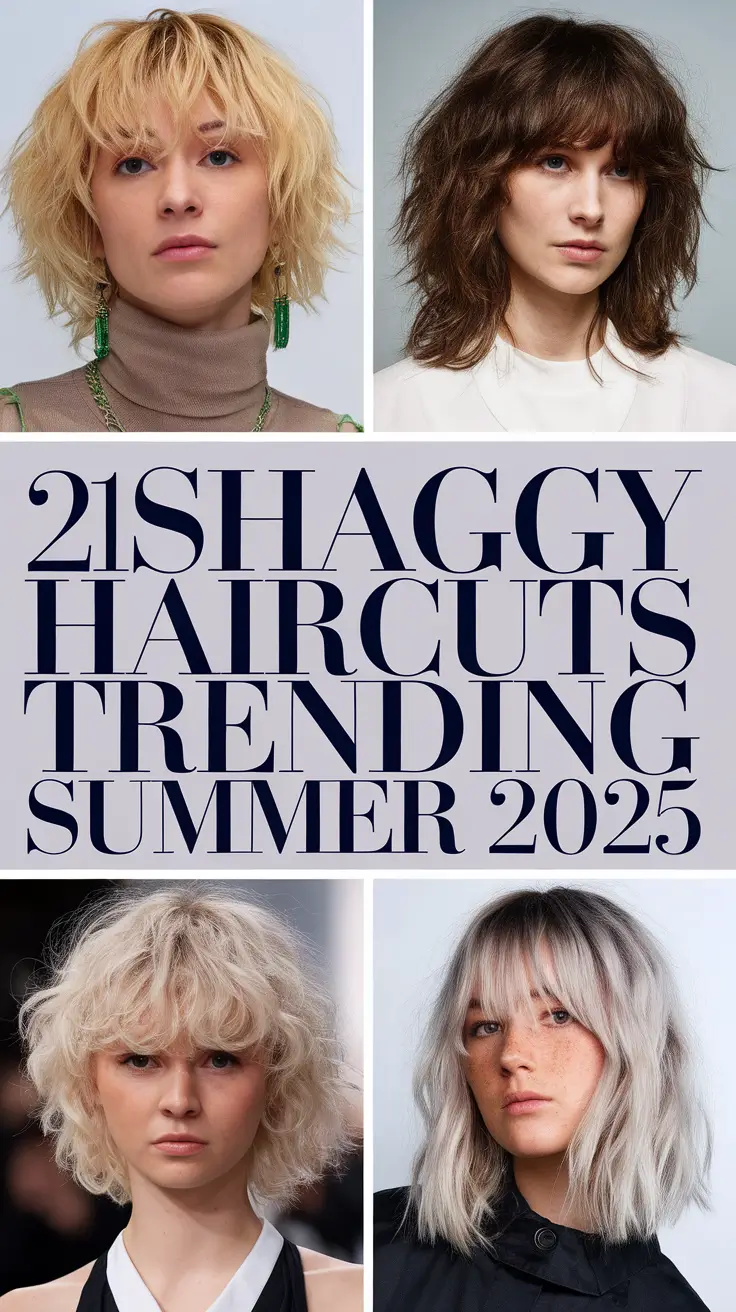 Shaggy Haircuts Trending Summer 2025: Bold Cuts and Soft Layers for Every Mood