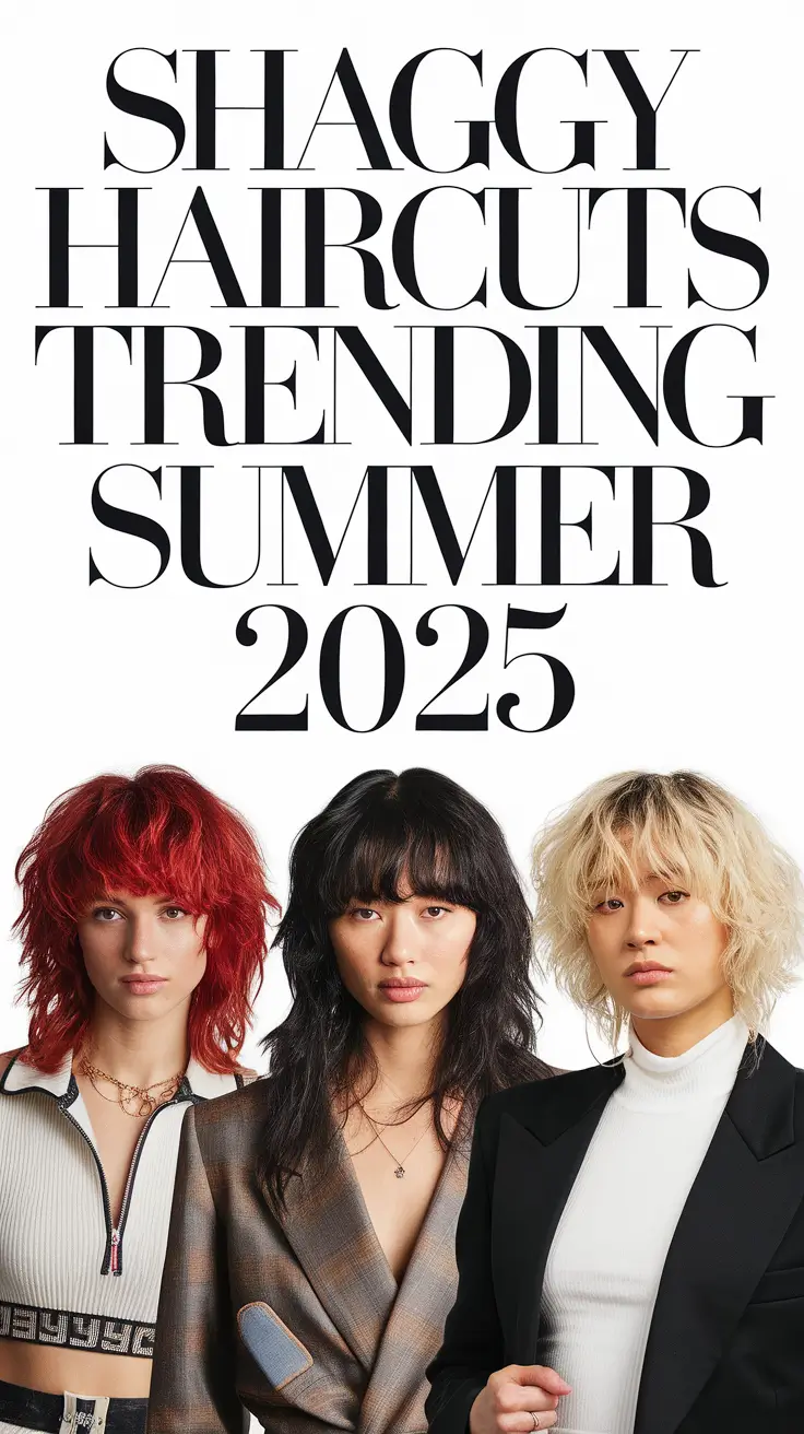 Shaggy Haircuts Trending Summer 2025: Bold Cuts and Soft Layers for Every Mood
