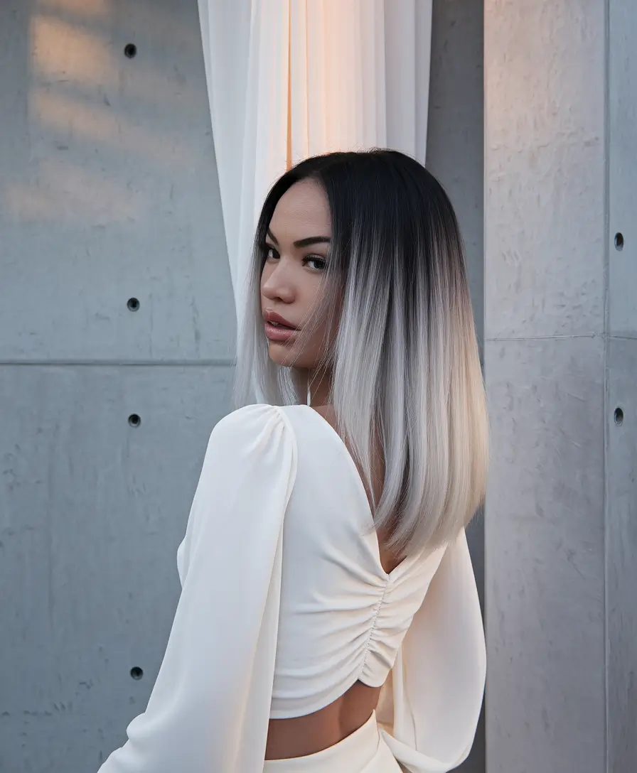 Short & Chic: Summer Hairstyles - Ombre Sleek Lob
