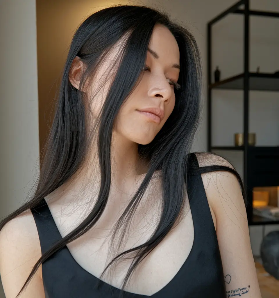 Short & Chic: Summer Hairstyles - Center-Parted Sleek Layers