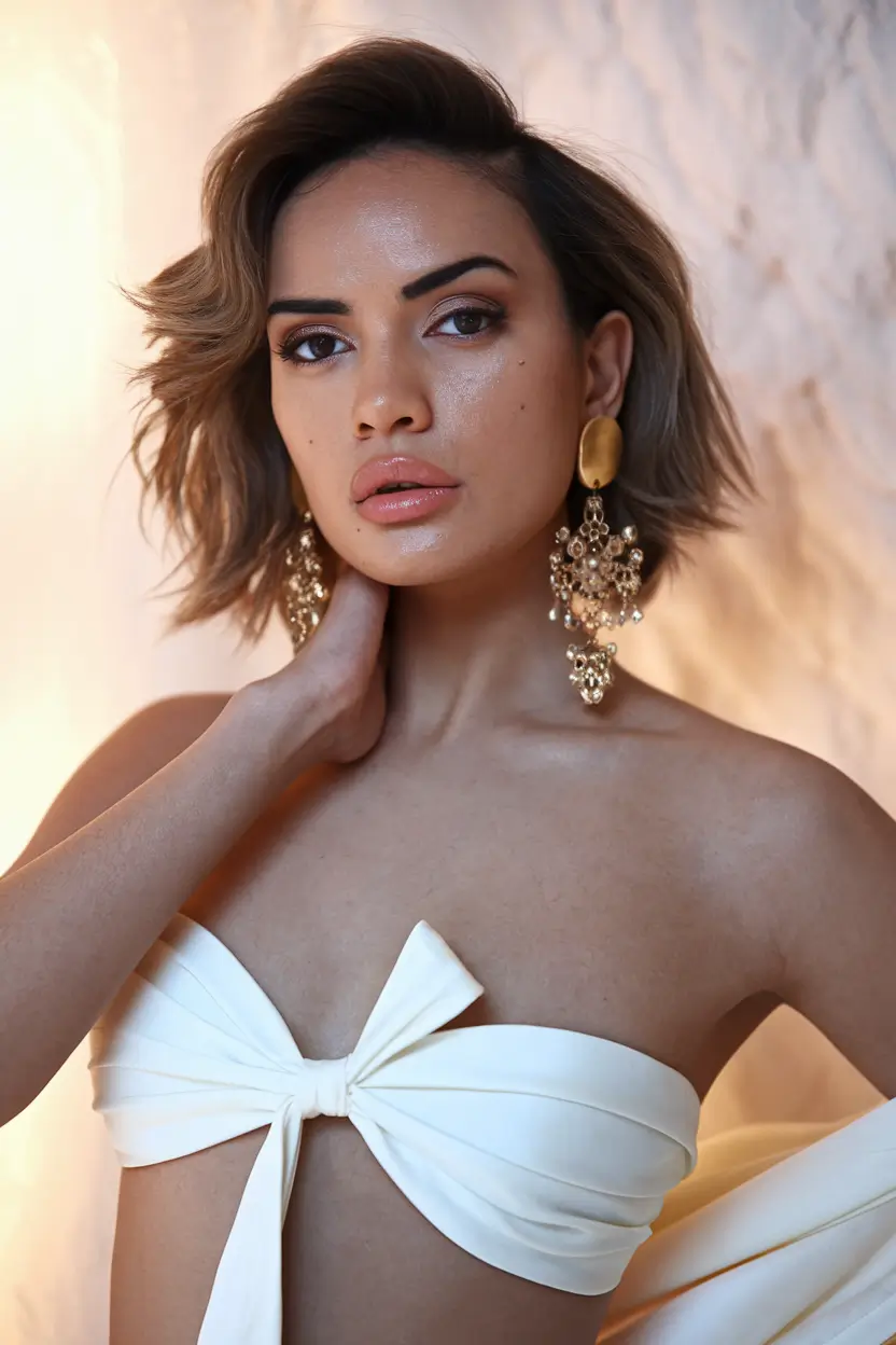 Short & Chic: Summer Hairstyles - Voluminous Lob with Side Flip