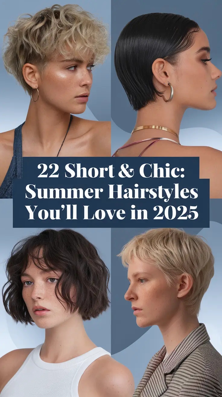 Short & Chic: Summer Hairstyles You’ll Love in 2025 – Trendy Looks for Every Hair Type