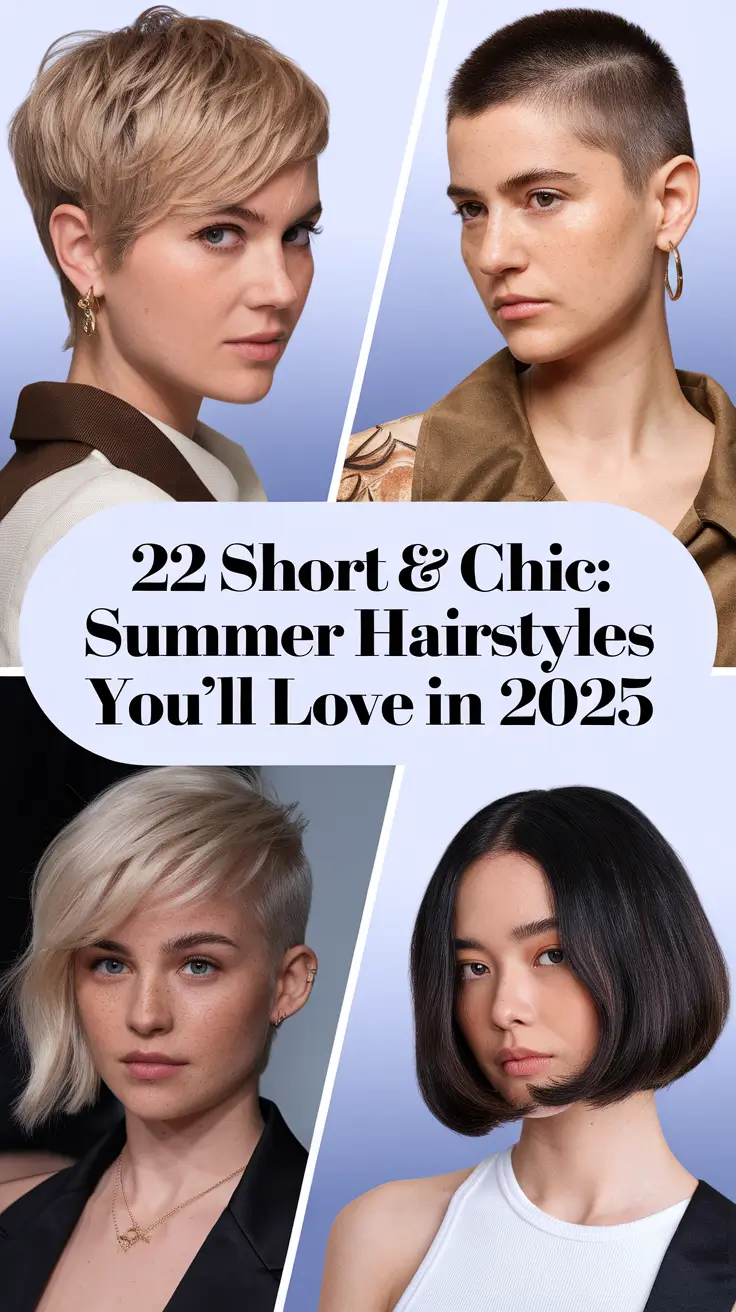 Short & Chic: Summer Hairstyles You’ll Love in 2025 – Trendy Looks for Every Hair Type