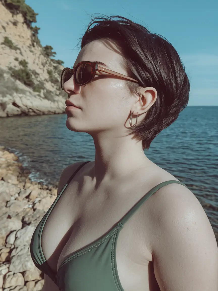 Short Summer Haircut 2025: Chic Styles - Vacation-Ready Crop with Tousled Volume