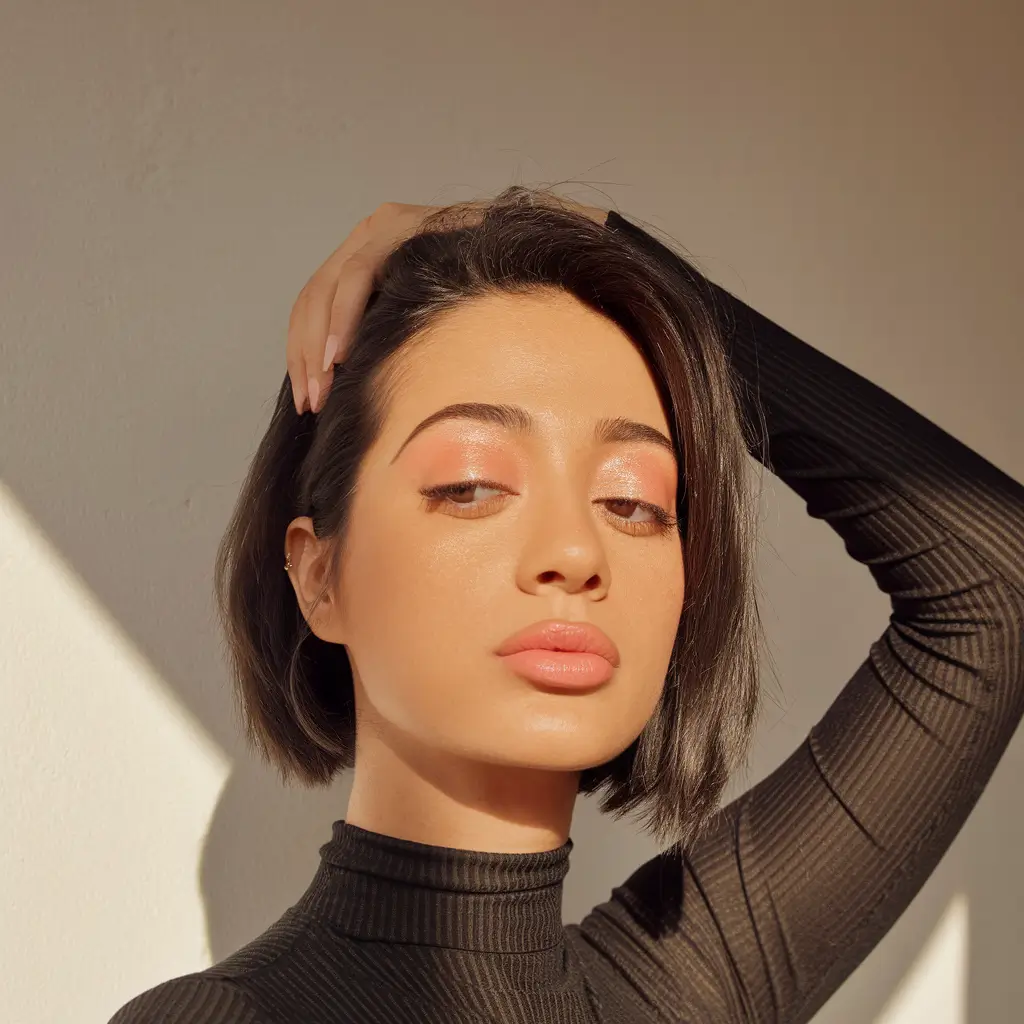 Short Summer Haircut 2025: Chic Styles - Rounded Bob with Subtle Side Flip