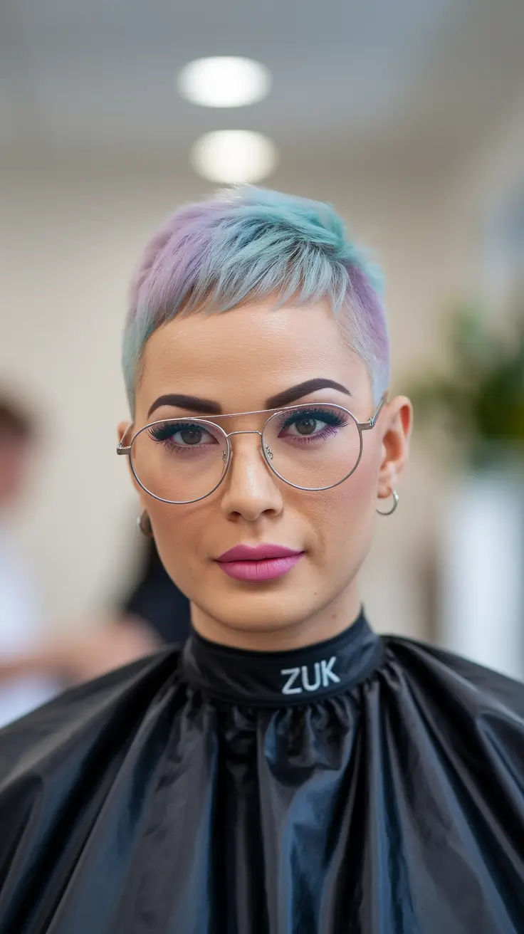 Short Summer Haircut 2025: Chic Styles - Pastel Pixie with Whimsical Edge