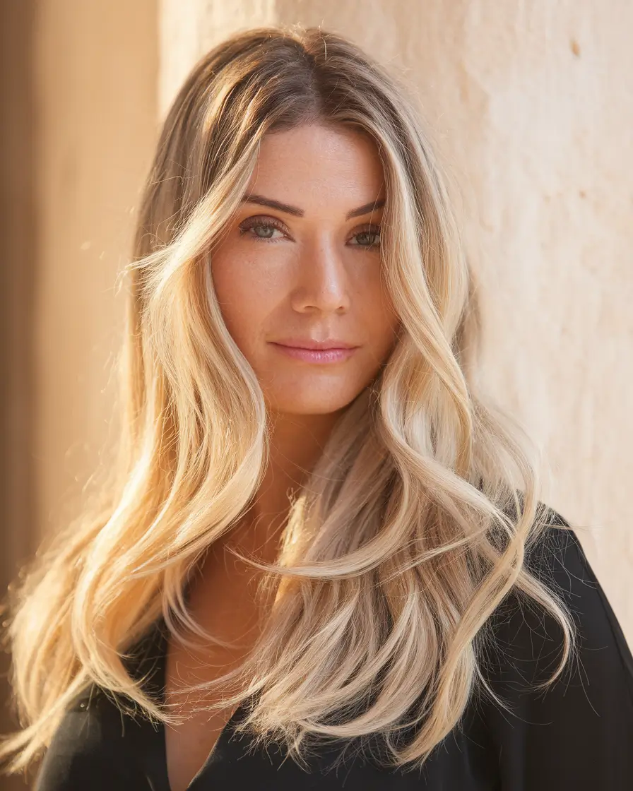 summer highlights for brunettes+Golden Glow Balayage