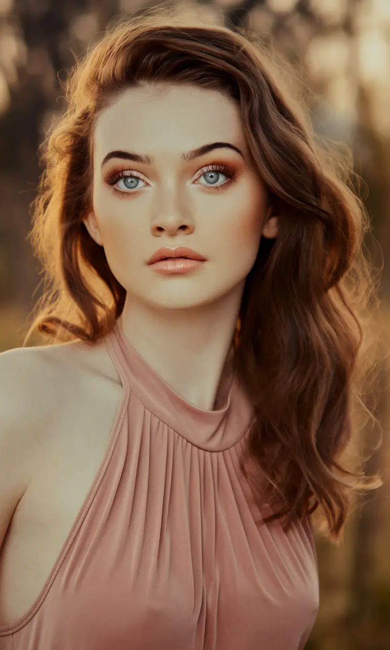 summer highlights for brunettes+Cinnamon Sunset Waves