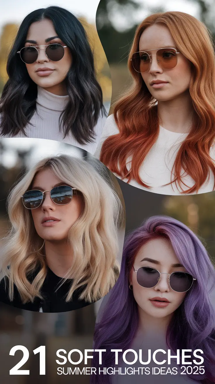 Soft Touches Summer Highlights Ideas 2025: Gorgeous Color Inspiration for Every Hair Shade