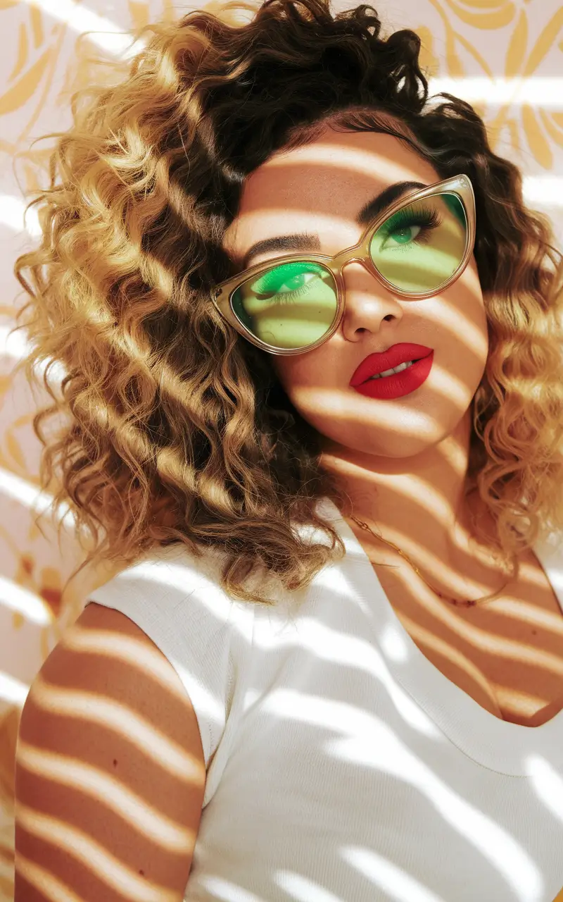 mid length haircuts curly Honeyed Ringlets with Serious Glam