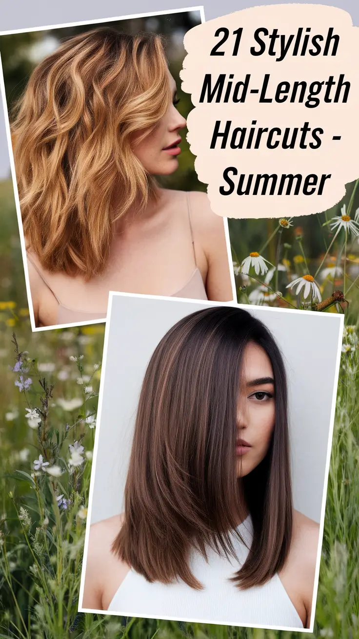 Stylish Mid-Length Haircuts for a Fresh Summer 2025 Look